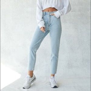 PacSun Light Blue Ultra High Waisted Slim Fit Jeans